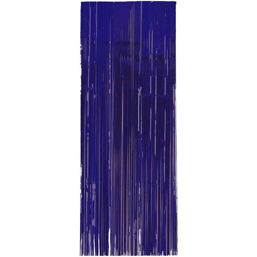 Metallic Curtain - Blue 3x8ft 1pk NIS Traders