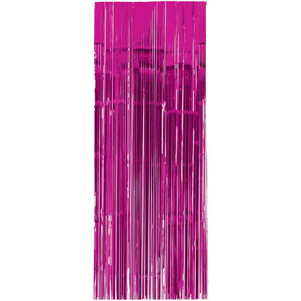 Metallic Curtain - Bright Pink NIS Traders