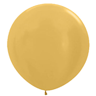 Metallic Gold Latex Balloons, 2PK 90CM NIS Traders