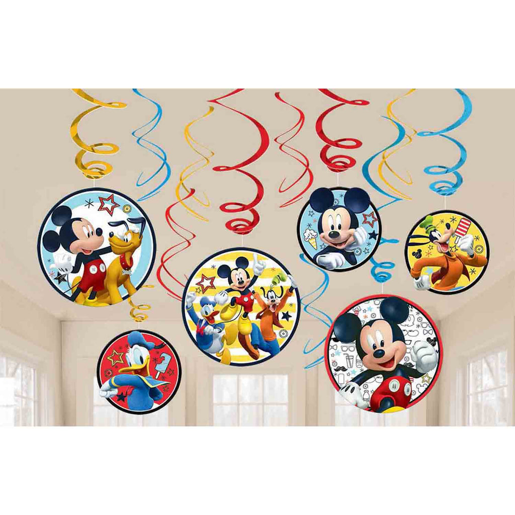 Mickey on the Go Value Pack Foil Swirl Decorations NIS Traders