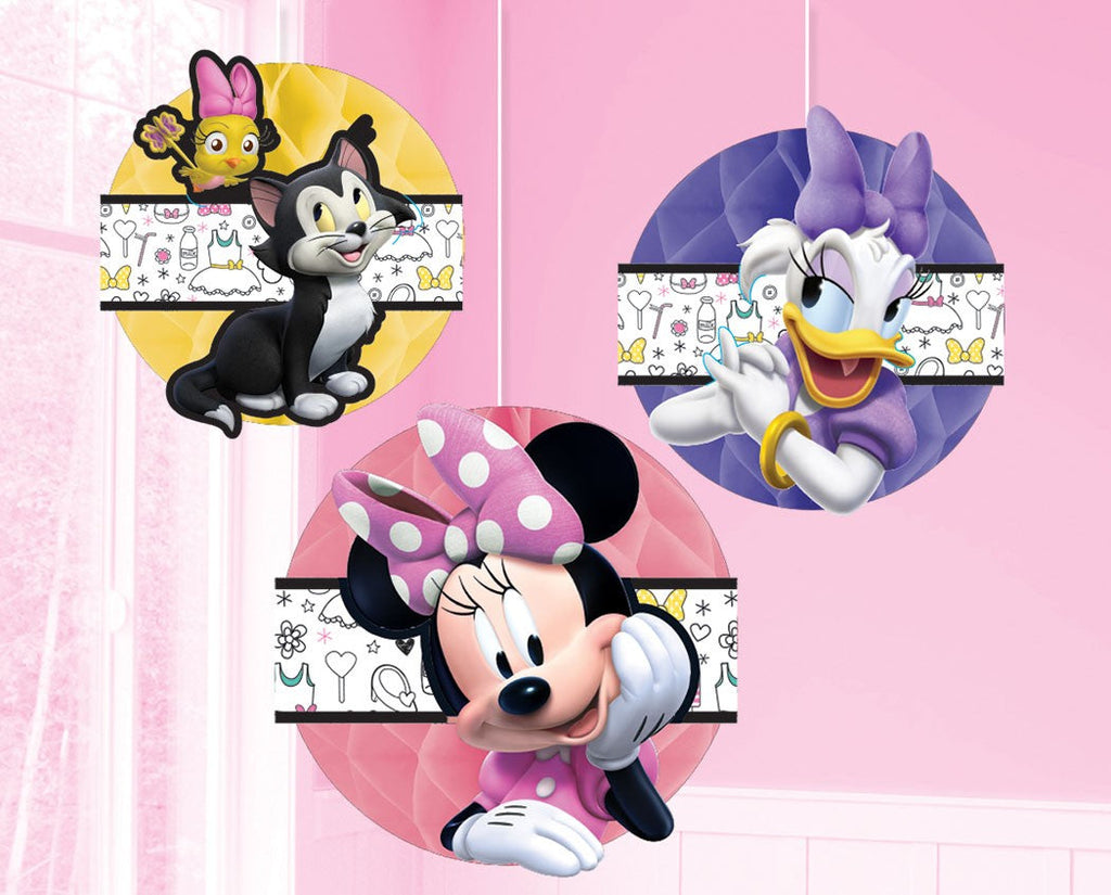 Minnie Mouse Happy Helpers Honeycomb Decorations NIS Traders