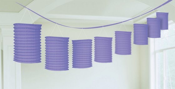 PAPER LANTERN GARLAND-NEW PURPLE NIS Traders