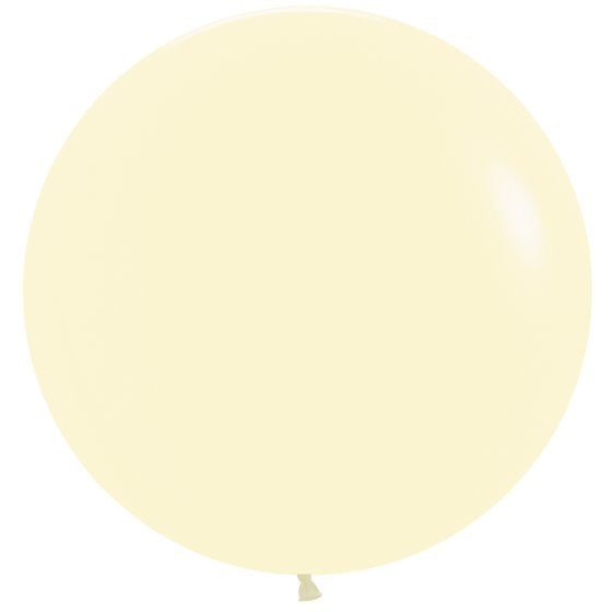 PASTEL MATTE YELLOW  60cm Latex Balloons, 3PK Sempertex NIS Traders