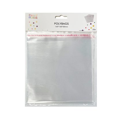 PEAL & SEAL Polybags 160*160*30mm 25pk NIS Traders