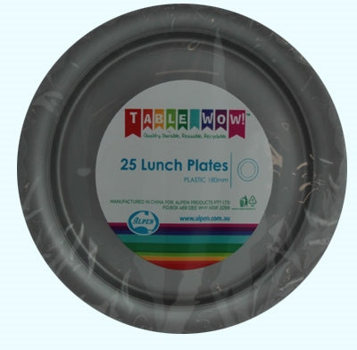 Buy PLATE LUNCH SILVER 180mm P25 at NIS Packaging & Party Supply Brisbane, Logan, Gold Coast, Sydney, Melbourne, Australia