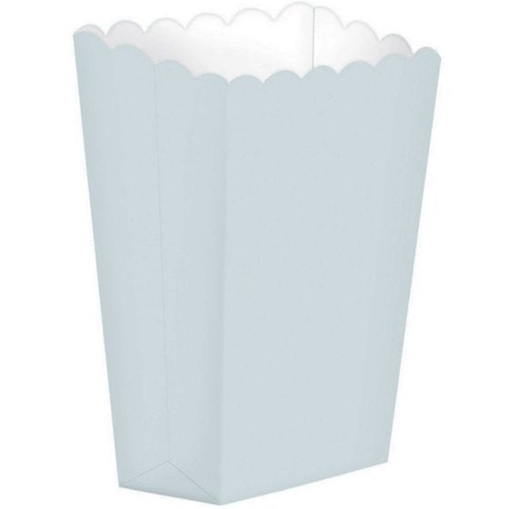 POPCORN Favor Boxes Small Silver 5pk NIS Traders