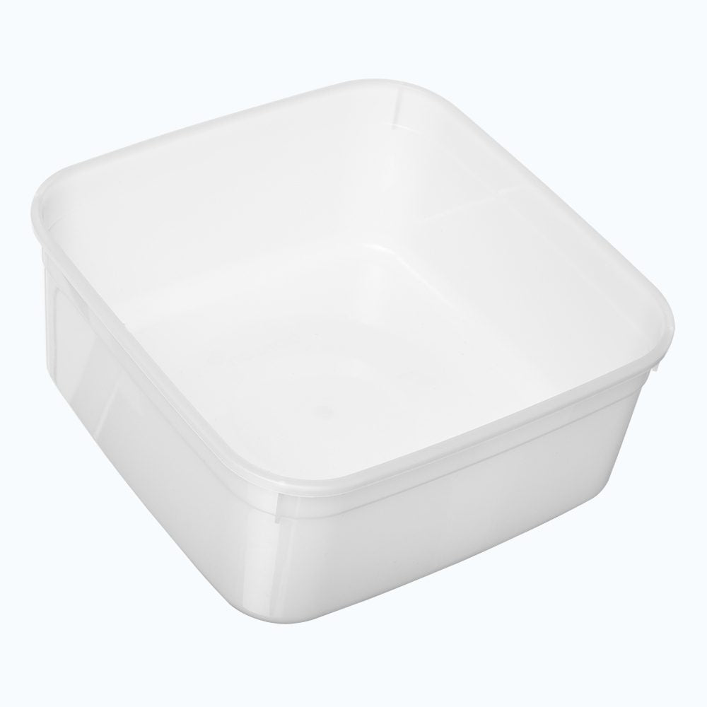 PP Square Storage Containers 2ltr( 2000ml/68oz) 10pk with lid- Freezer Grade NIS Traders