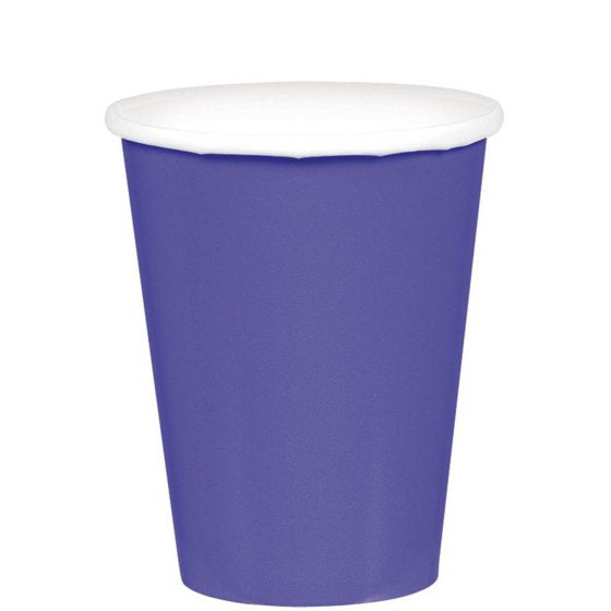 Paper Cups 266ML  20 PACK - NEW PURPLE NIS Traders
