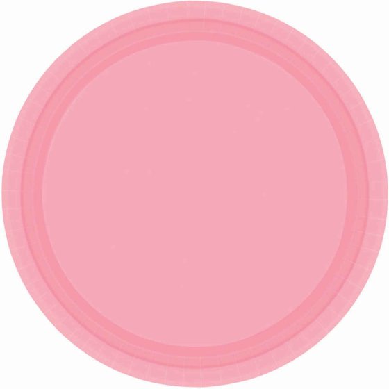 Paper Plates 17CM Round - NEW PINK (20 Pack) NIS Traders