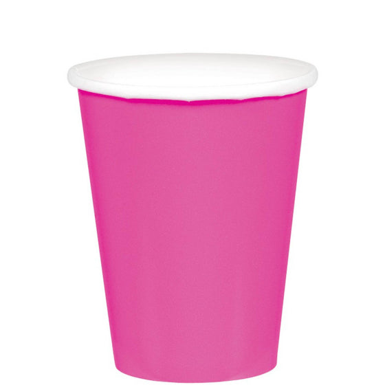 Paper cups 266ML 20 PACK - BRIGHT PINK NIS Traders