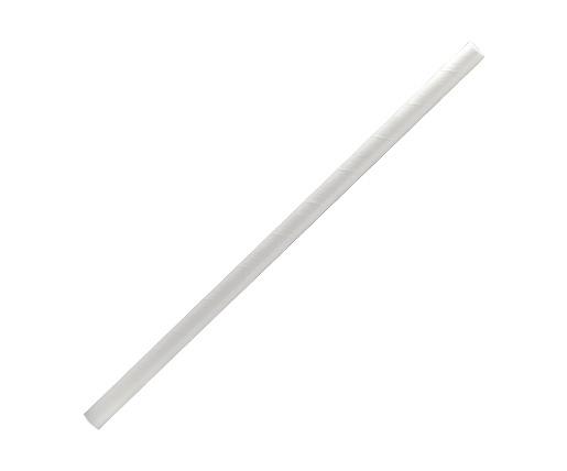 Paper straw regular-plain white 50PK ( 6x197mm) NIS Traders