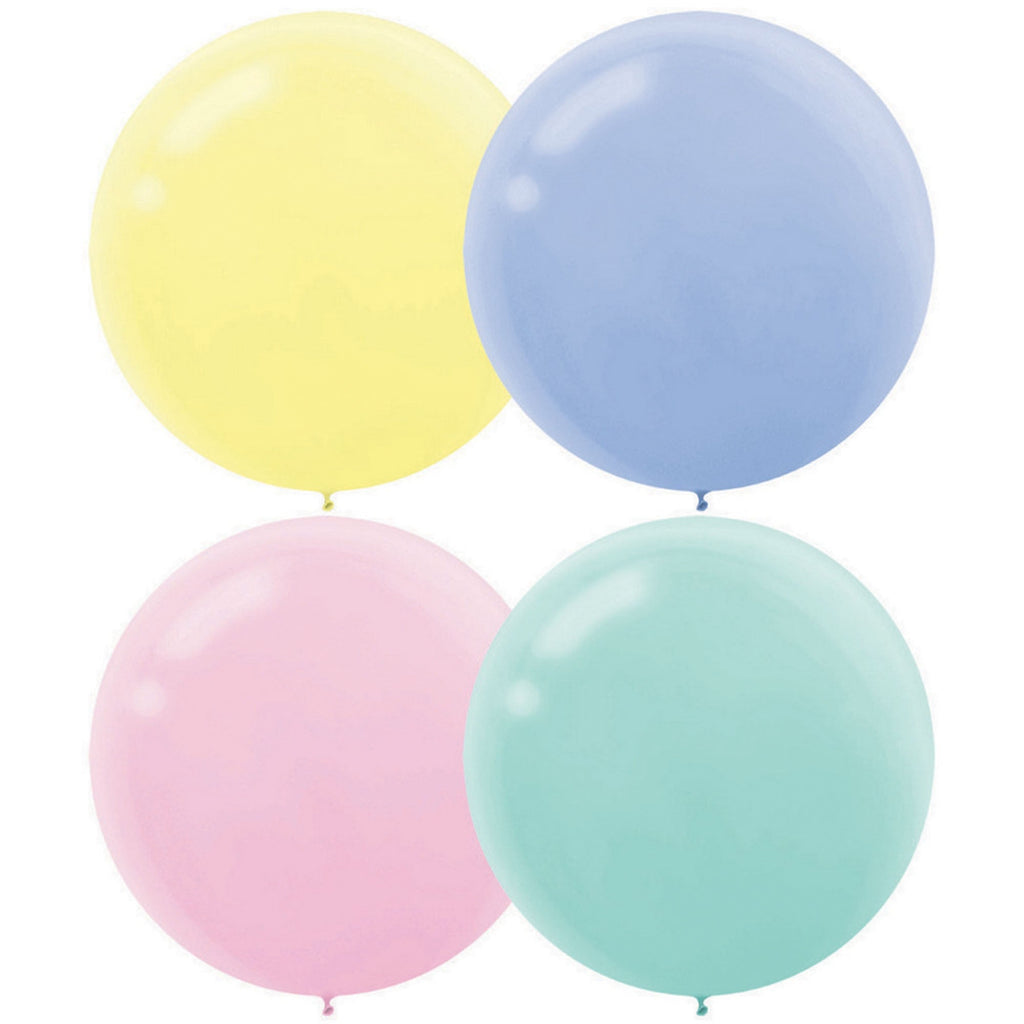 Pastel Assorted Latex balloon 60cm Pack of 4 NIS Traders