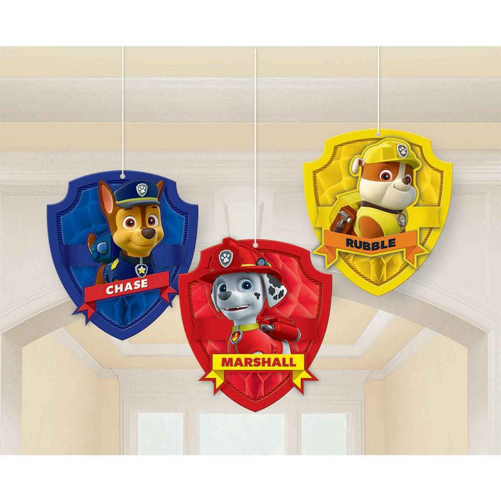 Paw Patrol Honeycomb Decorations - Tissue & Printed Paper NIS Traders