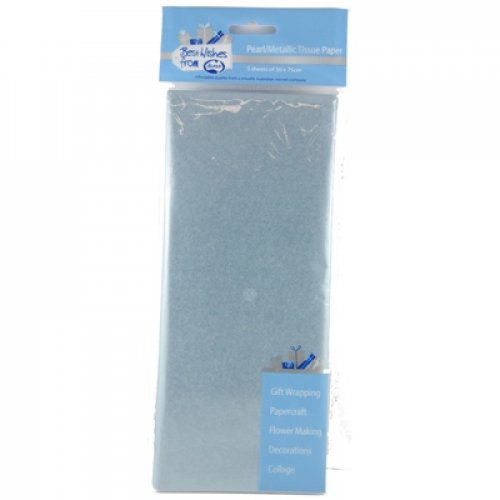 Pearl Blue 18gsm Tissue Paper P5 NIS Traders
