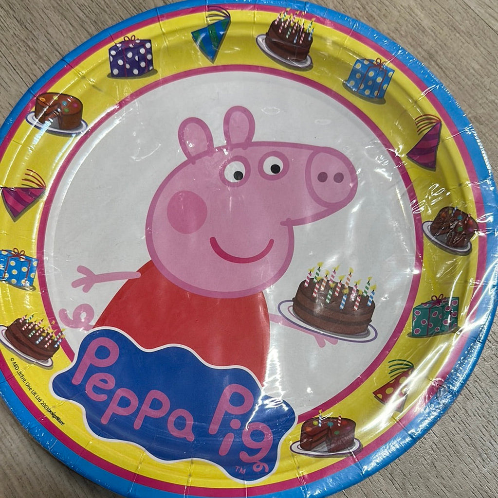 Peppa pig plates 8pk NIS Traders