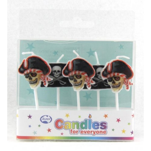 Pirate Candles Pack of 6 NIS Traders