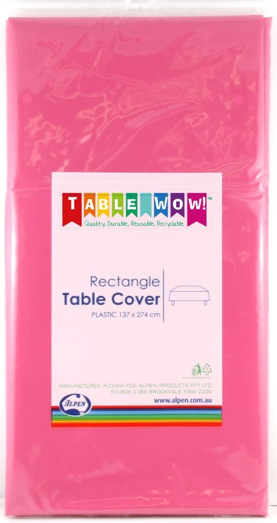 Plastic Rectangular T/COVER RECT MAGENTA 1PC NIS Traders