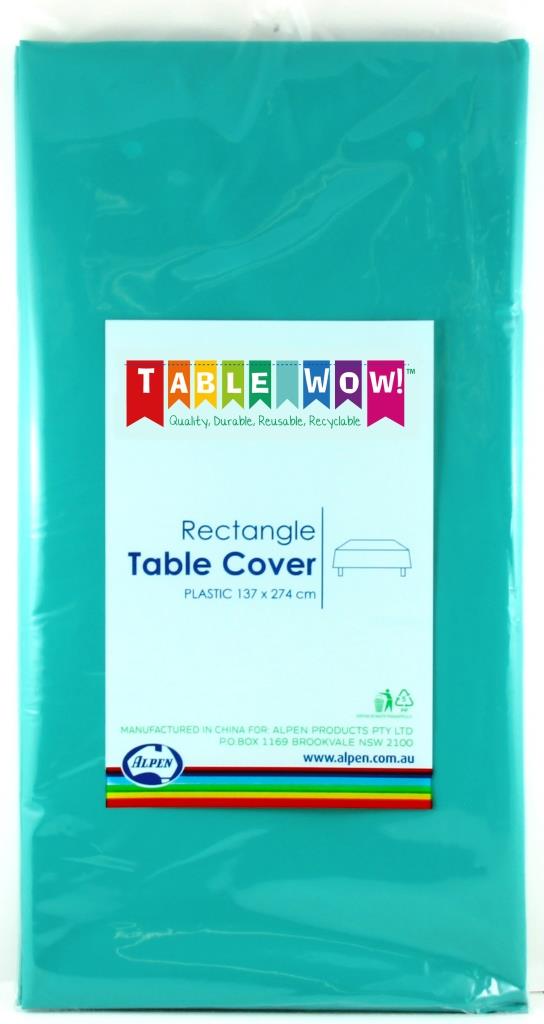 Plastic Rectangular T/COVER RECT TEAL 1PC NIS Traders
