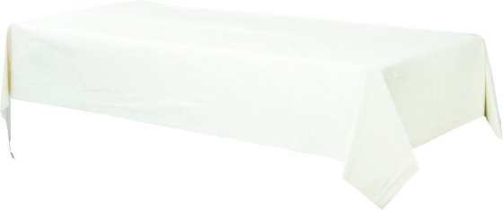 Plastic Rectangular Tablecover-Frosty White NIS Traders