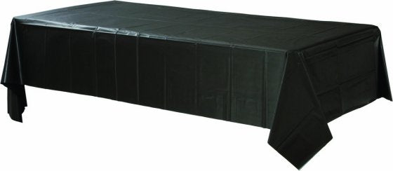 Plastic Rectangular Tablecover-Jet Black NIS Traders