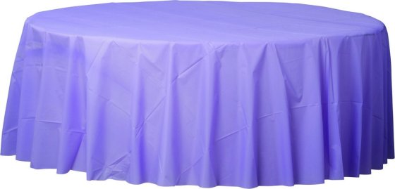 Plastic Round Tablecover- Pastel Blue (213 cm) NIS Traders
