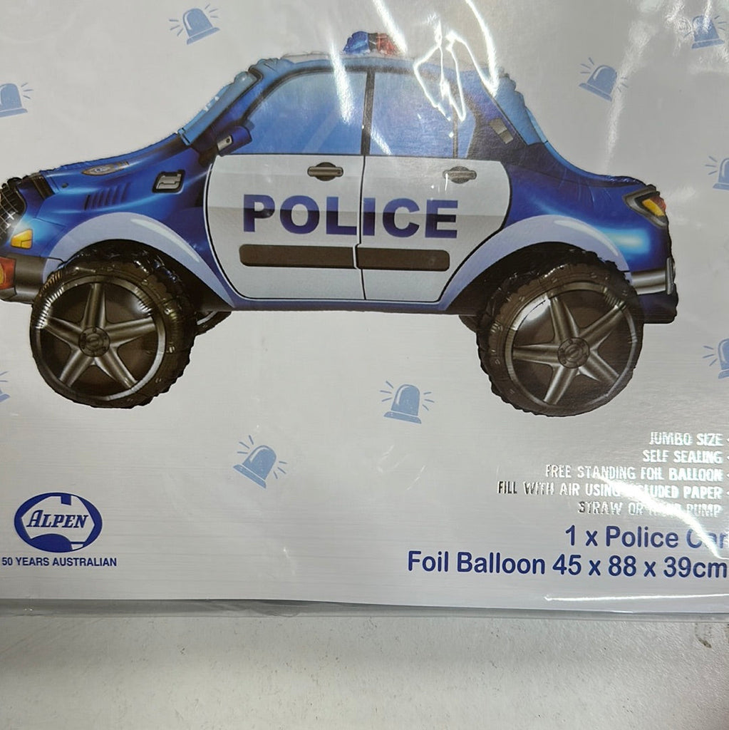 Police Car foil balloon 45x88x39cm NIS Traders