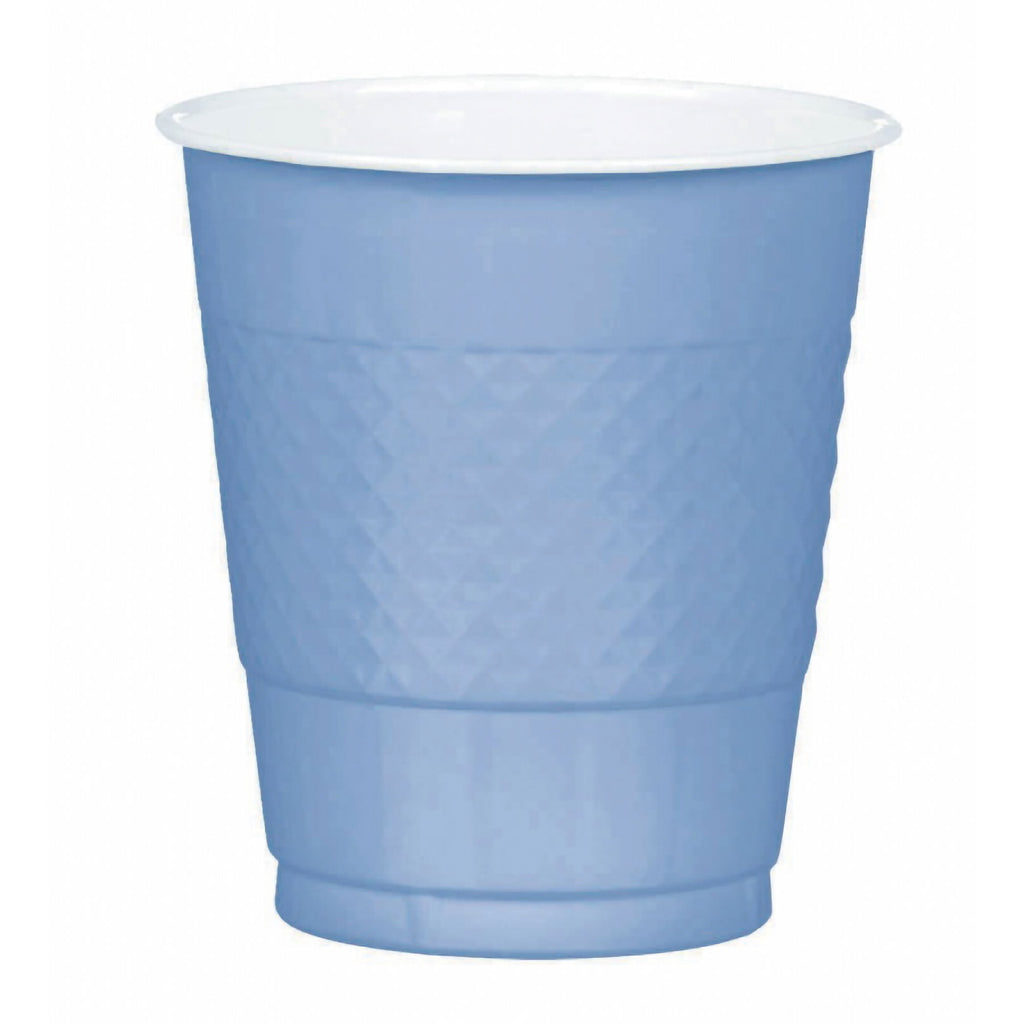 Premium Plastic Cups 355ml (20 Pack) - Pastel Blue NIS Traders