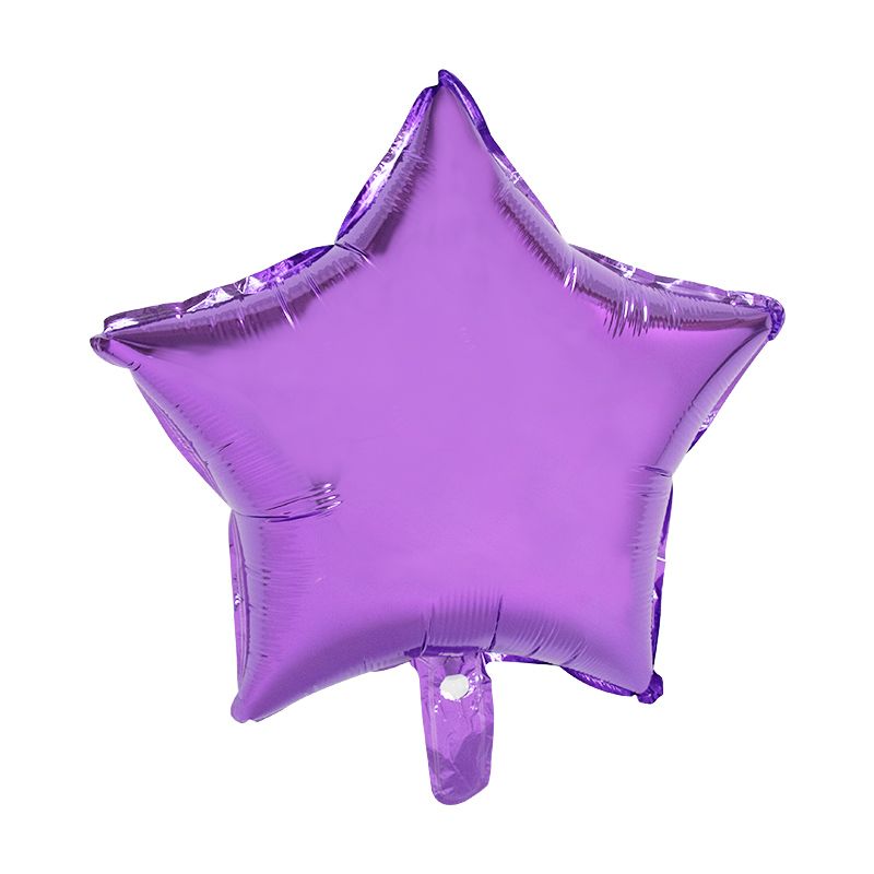 Purple Pentagram Foil Balloon NIS Traders