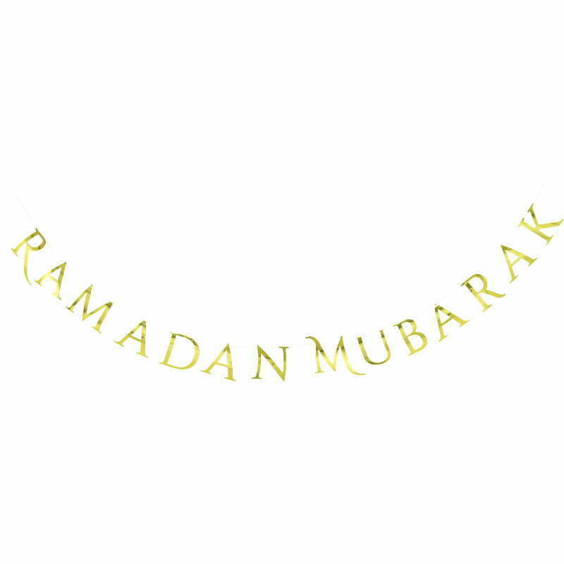 RAMADAN MUBARAK GOLD LETTER BUNTINGS NIS Traders