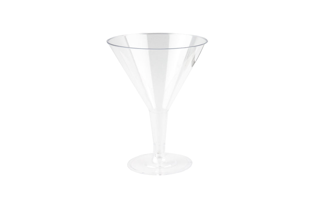 REUSABLE CLEAR COCKTAIL GLASS 250ML  6 Pack NIS Traders