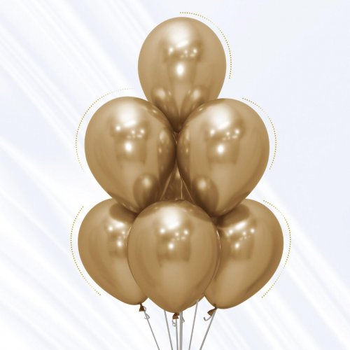 Reflex Gold (970) 30cm Sempertex Balloons Bag 50 NIS Traders