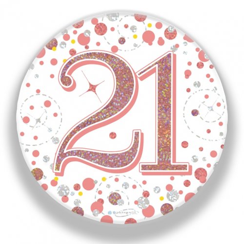 Rose Gold Badge #21 Sparkling Fizz 75mm NIS Traders
