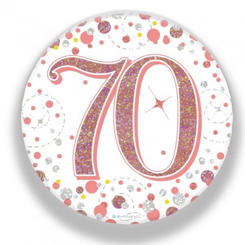 Rose Gold Badge #70 Sparkling Fizz 75mm NIS Traders