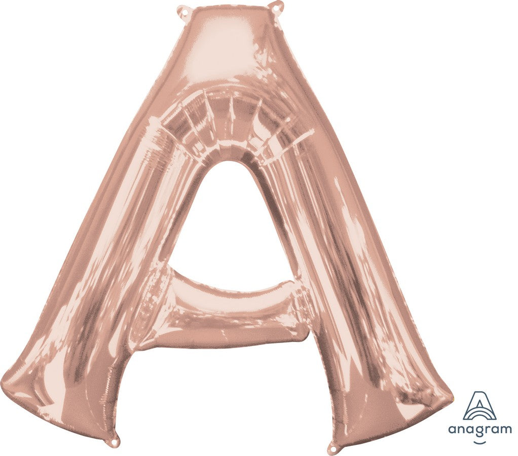 Rose Gold Foil Balloon Letter# A NIS Traders