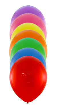 Buy Round 23cm Balloons Mixed Colours at NIS Packaging & Party Supply Brisbane, Logan, Gold Coast, Sydney, Melbourne, Australia