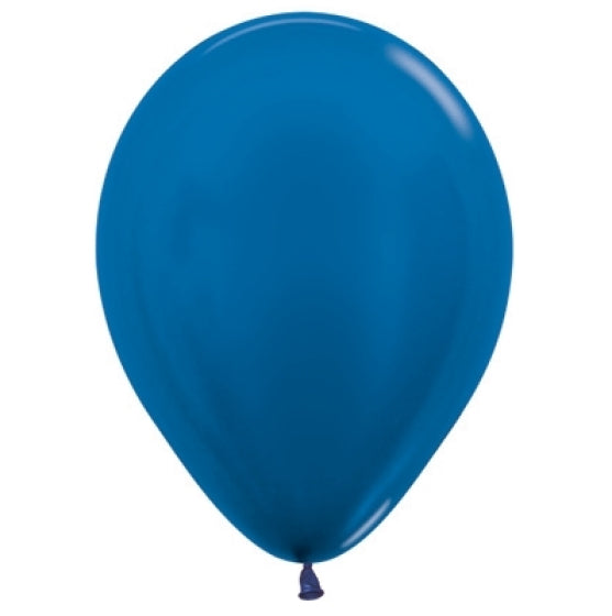 SEMPERTEX 12CM METALLIC BLUE LATEX BALLOONS 540, 50PK NIS Traders