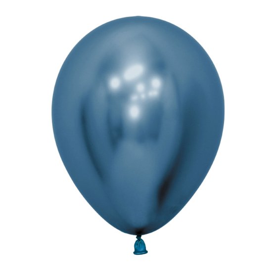 SEMPERTEX 30CM METALLIC REFLEX BLUE LATEX BALLOONS, 12PK NIS Traders