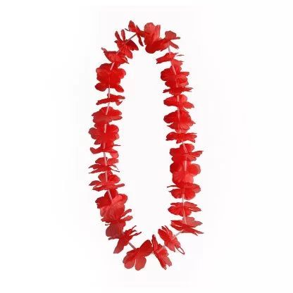SMALL PETAL LEI 50cm -RED 1pc NIS Traders
