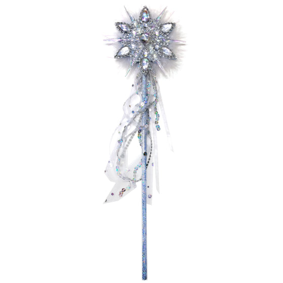 SNOWFLAKE WAND WITH FEATHER NIS Traders