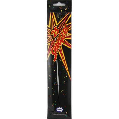 SPARKLERS Straight Pack of 25 NIS Traders