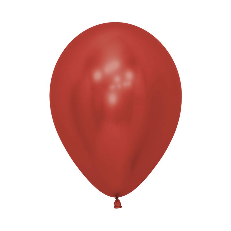 Sempertex 12CM CRYSTAL Reflex RED LATEX BALLOONS 915, 50PK NIS Traders