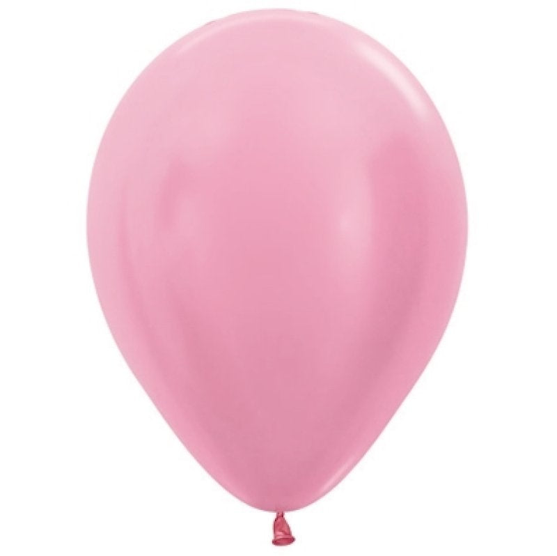 Sempertex 30CM SATIN PEARL Pink LATEX BALLOONS 409, 25PK NIS Traders