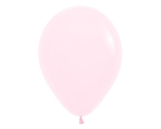 Sempertex Pastel Matte Pink Latex Balloons 30cm, 25PK NIS Traders