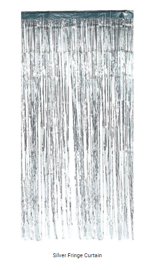 Buy Silver Curtain 90*200cm 1PC at NIS Packaging & Party Supply Brisbane, Logan, Gold Coast, Sydney, Melbourne, Australia