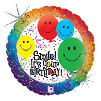 Buy Smile Its Your B'DAY Foil Balloon at NIS Packaging & Party Supply Brisbane, Logan, Gold Coast, Sydney, Melbourne, Australia