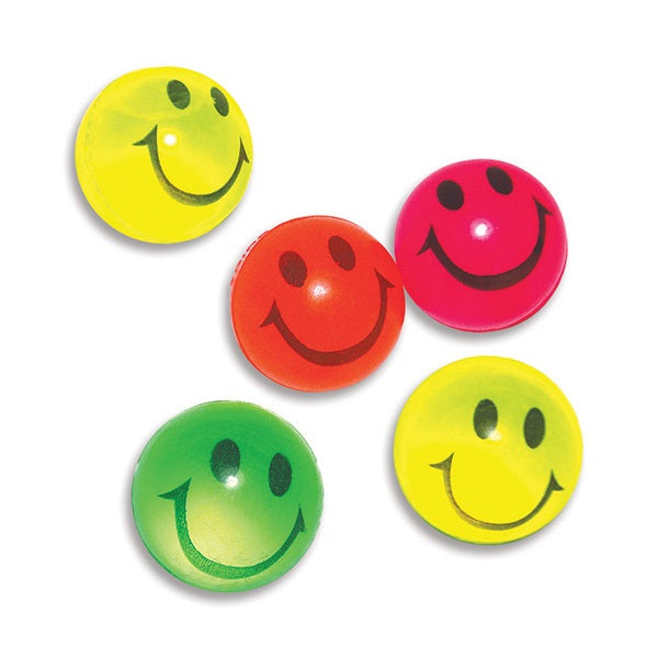 Smiley Bouncing Ball Party Favour 5PK NIS Traders