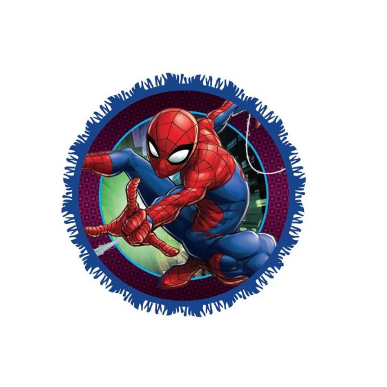 Spider-Man Webbed Wonder Expandable Pull String Drum Pinata NIS Traders