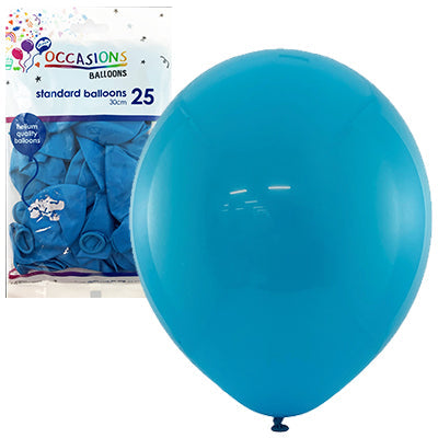 Buy Standard Blue 30cm Balloons at NIS Packaging & Party Supply Brisbane, Logan, Gold Coast, Sydney, Melbourne, Australia