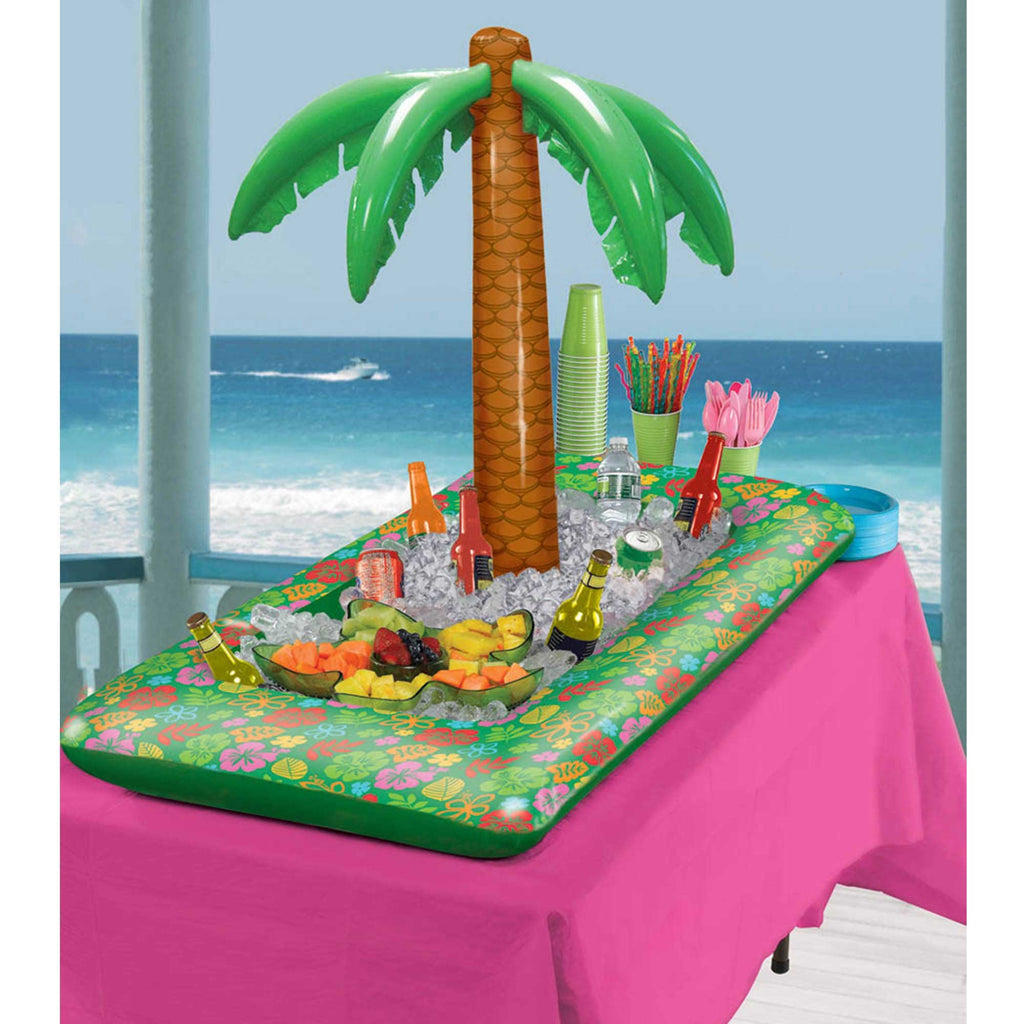 Summer Luau Inflatable Palm Tree Buffet Cooler NIS Traders