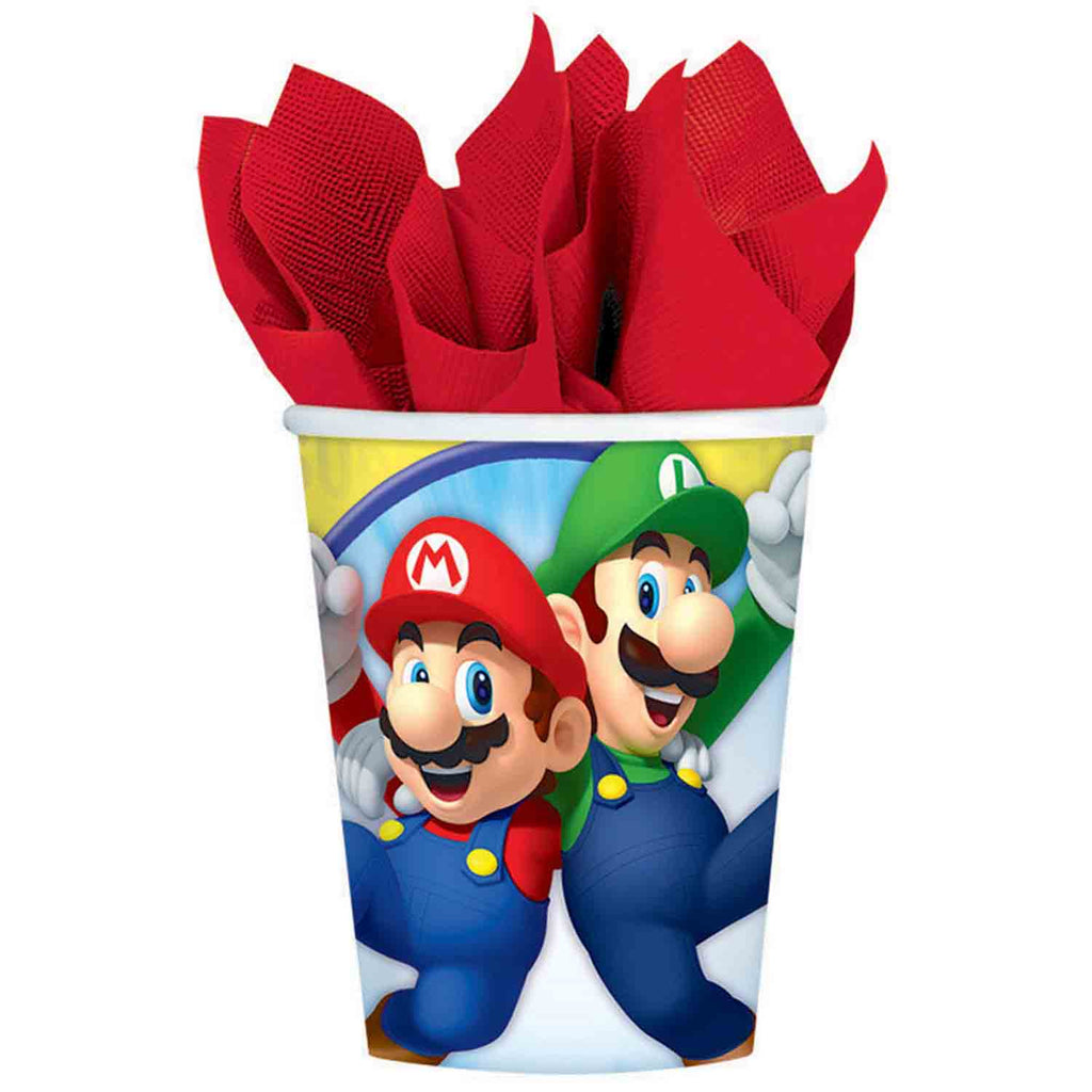 Super Mario Brothers 266ml Cups (8pk) NIS Traders